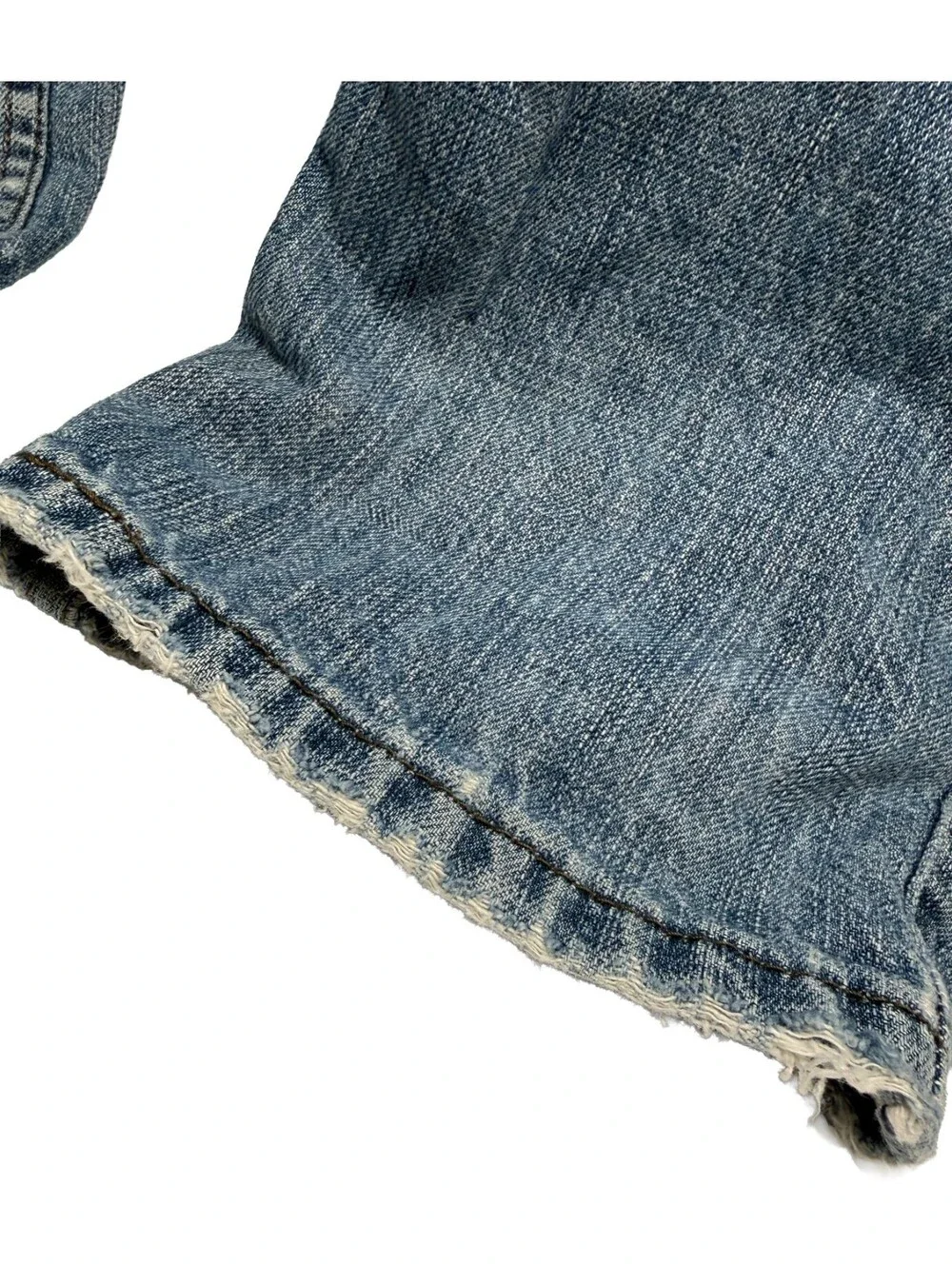 Levi's 514 Men's Blue Slim Straight Leg Jeans Size 36x30 Medium Wash Distressed